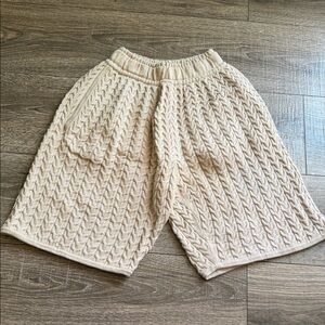 REUBEN OLIVER Alpaca/cotton knit shorts